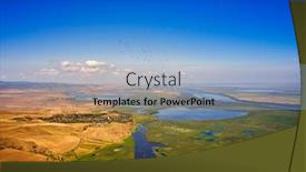  Presentation with danube delta - PPT theme enhanced with great-white-pelicans-in-natural background and a light blue colored foreground