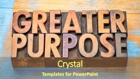  Presentation with coffee - Audience pleasing presentation consisting of greater purpose - word abstract backdrop and a tawny brown colored foreground