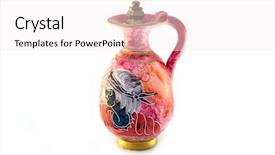  Presentation with grecian - Amazing presentation design having grecian urn - colorful vase backdrop and a white colored foreground