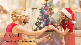  Presentation with christmas borders winter - Audience pleasing PPT layouts consisting of gree - family christmas x-mas winter happiness backdrop and a  colored foreground