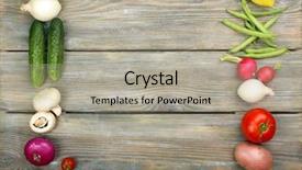  Presentation with organic - Colorful presentation theme enhanced with different physiotherapy equipment in room backdrop and a coral colored foreground.