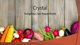  Presentation with organic - PPT layouts consisting of gree - summer frame with fresh organic background and a light gray colored foreground