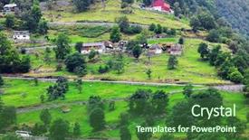  Presentation with eagle - PPT layouts featuring gree - view of ornesvingen eagle road background and a forest green colored foreground