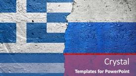  Presentation with concrete cracked - PPT layouts consisting of greece-and-russia-cracked-concrete background and a ocean colored foreground
