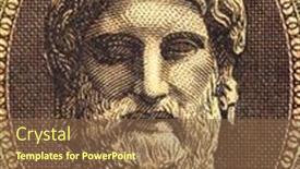  Presentation with mount olympus - Beautiful PPT theme featuring greece-circa-1944-god-zeus backdrop and a tawny brown colored foreground