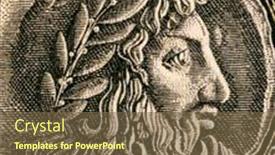  Presentation with ancient greece - Amazing PPT theme having greece-circa-1950-philip-ii backdrop and a tawny brown colored foreground