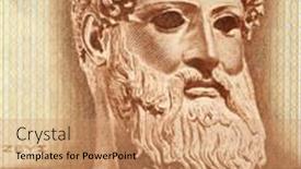  Presentation with mount olympus - Theme consisting of greece-circa-1970-god-zeus background and a coral colored foreground