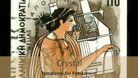  Presentation with greek mythology - Theme enhanced with greece-circa-1986-a-stamp background and a yellow colored foreground