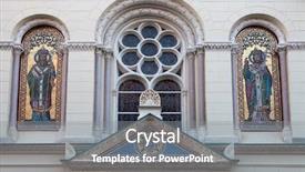  Presentation with catholic saints - PPT layouts enhanced with creapy and haunted dark forest background and a tawny brown colored foreground