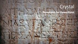  Presentation with greek - PPT layouts with greek-character-texture-background background and a gray colored foreground