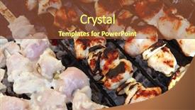  Presentation with cooking rotisserie chicken - Cool new presentation with greek fire - grilled and raw chicken shish backdrop and a  colored foreground