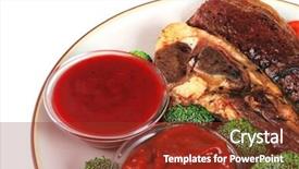  Presentation with sauces - Theme consisting of greek fire - steak and red hot sauces background and a  colored foreground
