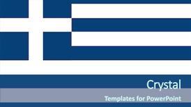  Presentation with greek - Colorful slides enhanced with greek flag backdrop and a ocean colored foreground