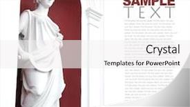  Presentation with greek - PPT theme featuring greek goddess demeter background and a white colored foreground