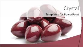  Presentation with greek - PPT theme featuring greek-kalamata-olives-on-white background and a white colored foreground