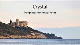  Presentation with greek mythology odysseus odyssey - PPT theme featuring greek monastery on mount athos background and a  colored foreground