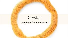  Presentation with bagel - Slide deck with greek-round-bagel-called-koulouri background and a blonde colored foreground