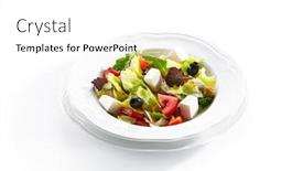  Presentation with cucumbers - Cool new theme with greek salad in light plate isolated on white background homemade villages salad or horiatiki made with tomatoes diced feta cheese cucumbers onion and olives backdrop and a white colored foreground