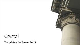  Presentation with greek column - Cool new slides with greek solider - classic column backdrop and a white colored foreground