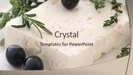  Presentation with greek - Beautiful presentation theme featuring greek solider - feta with olives backdrop and a lemonade colored foreground