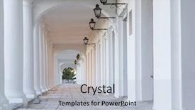  Presentation with pillars of islam - Presentation with greek solider - pillars and arch hallway perspective background and a  colored foreground