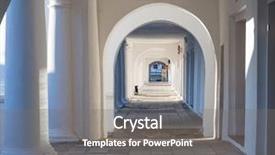  Presentation with pillars of islam - Slide set with greek solider - pillars and arch hallway perspective background and a  colored foreground