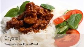  Presentation with greek - Slide deck featuring greek-style-lamb-stew background and a soft green colored foreground