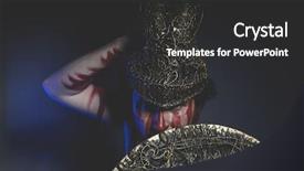  Presentation with greek mythology - Presentation theme consisting of greek war sword - mythology bearded man warrior background and a dark gray colored foreground