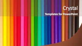  Presentation with color pencils - Audience pleasing PPT theme consisting of green abstract black - color pencils on a white backdrop and a  colored foreground