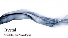  Presentation with smoke - Amazing presentation theme having green abstract black - color smoke backdrop and a white colored foreground