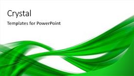  Presentation with green abstract - Amazing PPT layouts having green abstract composition backdrop and a white colored foreground