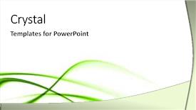  Presentation with abstract green - Beautiful presentation theme featuring green abstract composition backdrop and a white colored foreground