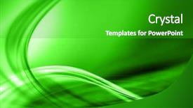  Presentation with green abstract - PPT theme consisting of green abstract composition background and a shamrock green colored foreground