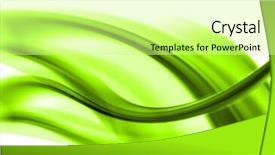  Presentation with green abstract - Presentation theme having green-abstract-composition and a  colored foreground