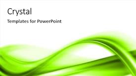  Presentation with abstract green - Audience pleasing presentation consisting of green abstract composition backdrop and a white colored foreground