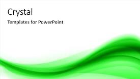  Presentation with abstract green - Slides featuring green abstract composition background and a white colored foreground