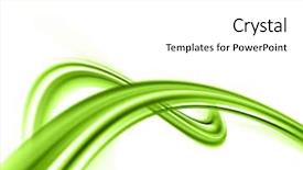  Presentation with abstract green - Presentation theme with  background and a  colored foreground