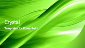  Presentation with abstract green - Presentation theme having green abstract composition background and a shamrock green colored foreground