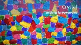  Presentation with element - Amazing presentation design having green abstract solid - texture of colorful wall element backdrop and a ocean colored foreground