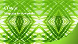  Presentation with green abstract - Audience pleasing theme consisting of red paisley - green abstract backdrop and a shamrock green colored foreground