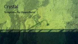  Presentation with green shadow - Presentation consisting of green algae on the river background and a seafoam green colored foreground