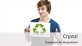  Presentation with promote - Colorful PPT theme enhanced with green and better world backdrop and a white colored foreground