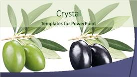  Presentation with paths - Audience pleasing slide deck consisting of green-and-black-olives backdrop and a soft green colored foreground