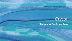  Presentation with green marble - Slide set with green-and-blue-marble-texture background and a teal colored foreground