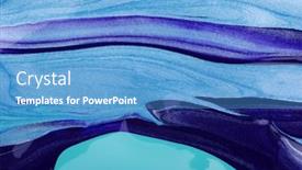  Presentation with green marble - Colorful presentation design enhanced with green-and-blue-marble-texture backdrop and a teal colored foreground