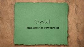  Presentation with abstract green - Theme featuring green-and-brown-abstract background and a seafoam green colored foreground