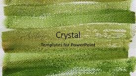  Presentation with abstract watercolor - Slides with green and brown grunge watercolor background and a gold colored foreground