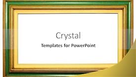  Presentation with green gold - Slide deck consisting of  background and a  colored foreground