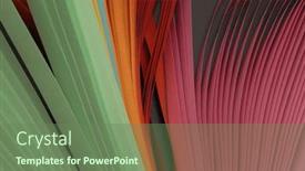  Presentation with green paper texture - Slide deck enhanced with green-and-red-color-strip background and a ocean colored foreground