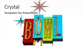  Presentation with pop art - PPT theme featuring green and turquoise with star background and a white colored foreground